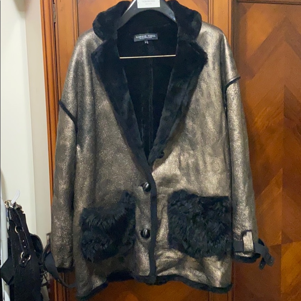 Rose Gold & Black Jacket - French Designer